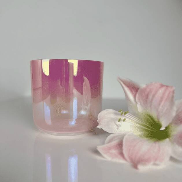 Kristall-Klangschale Rose Radiance