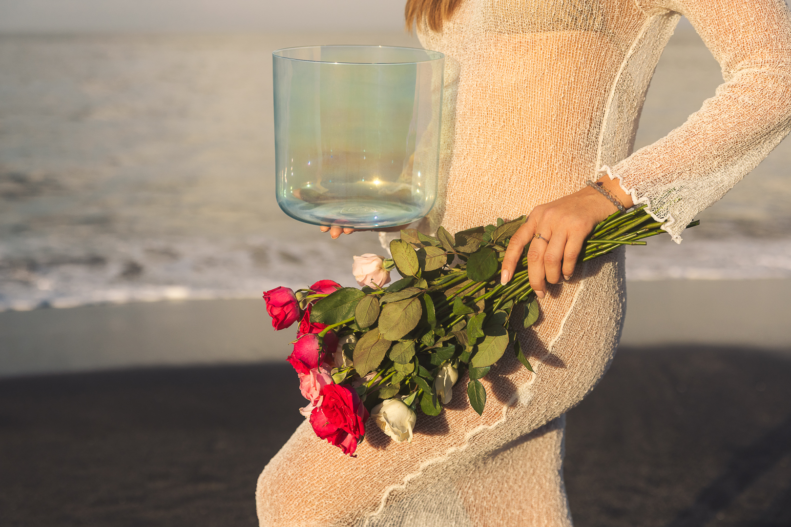 Kristall-Klangschale Aqua Alignment 8" - Image 3