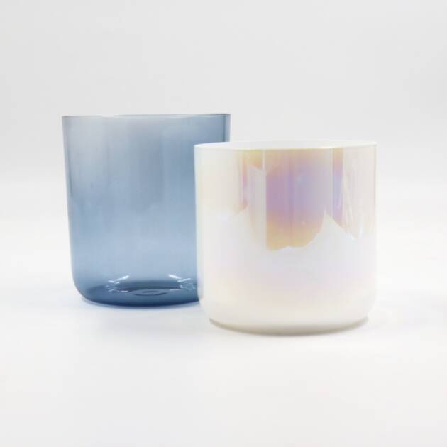 Kristall-Klangschale Yin Yang Set