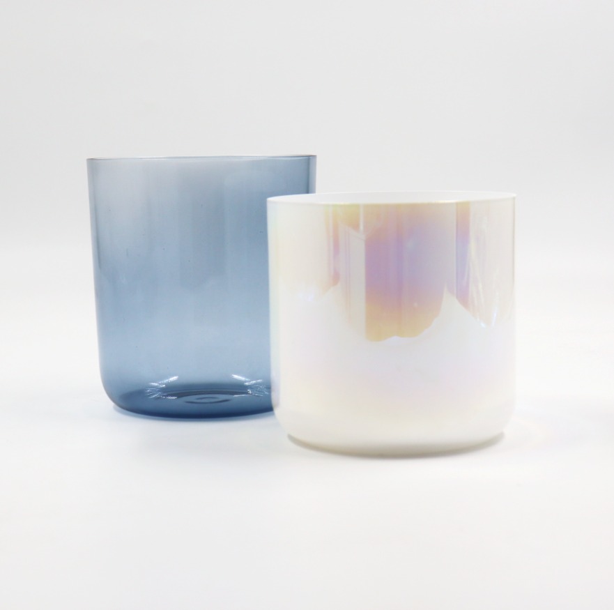 Kristall-Klangschale Yin Yang Set